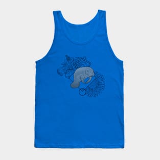 Geometric Manatee Tank Top